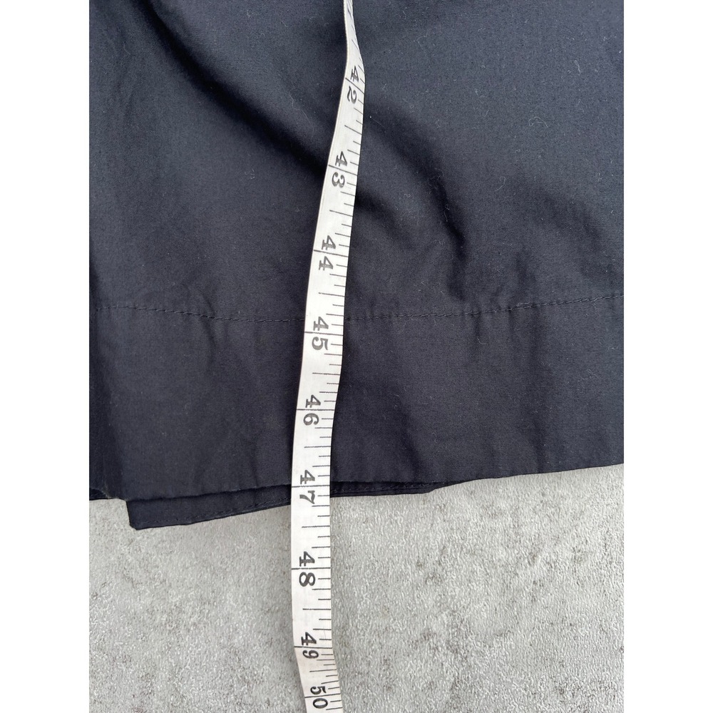 HABITUAL Black Button Up Short Sleeve Shirt Dress Midi Small‎ Cotton Academia - Picture 6 of 8